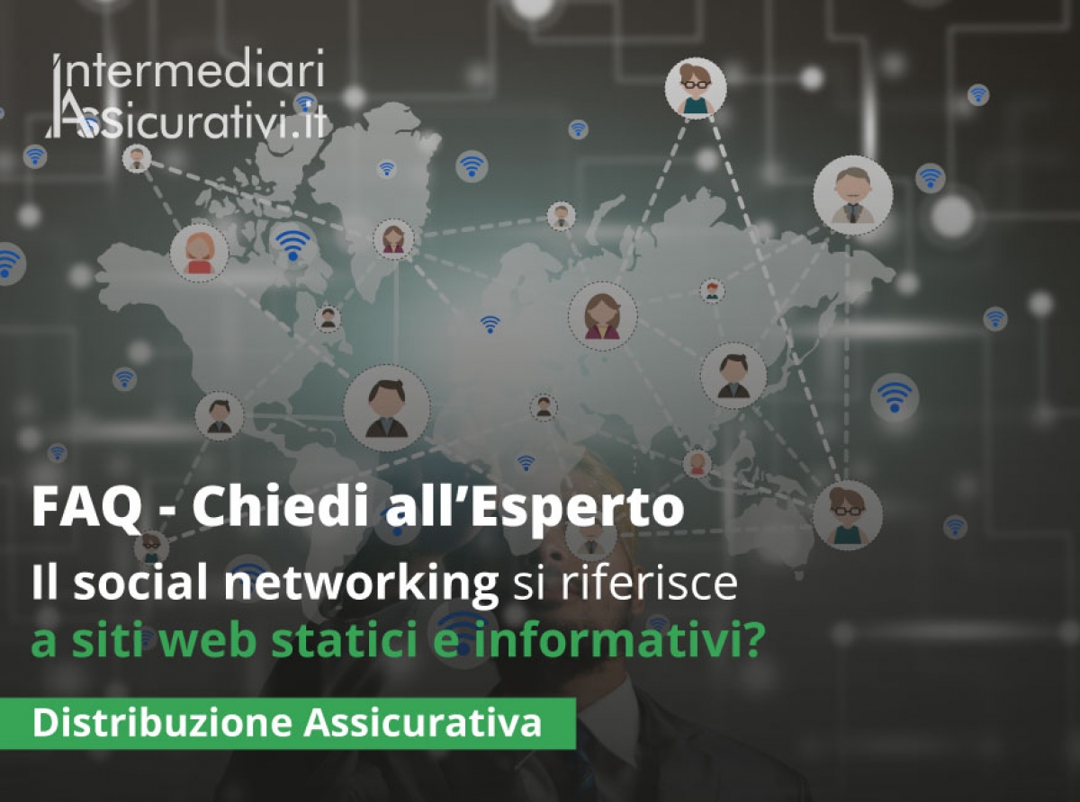 Il social networking si riferisce a siti web statici e informativi?